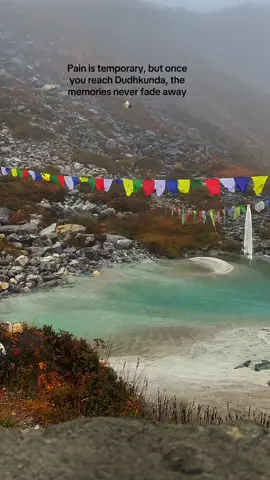 Pain is temporary, but once you reach Dudhkunda, the memories never fade away.     #dudhkunda #trekking #peaceofmind #hiddengems #painandgain 