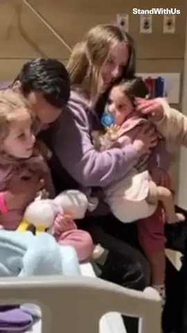 Survivors of Hamas captivity reunited with their families. Radiant moments of hope shining through the darkness. 48 hostages remain in Gaza. Remember October 7. 💔🎗️