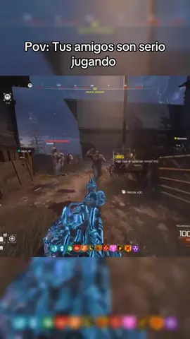 Pov: tus amigos son serios jugando 🌪️ #callofduty #bo7 #zombie #pov #humor 