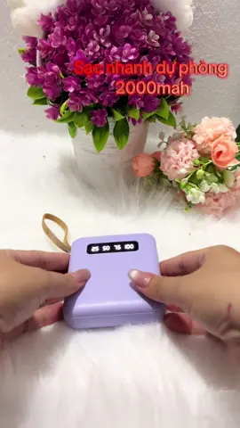 Sạc nhanh dự phòng 2000mah#quyengiadung #phụkiệnđiệnthoại #sạc dự phòng #xuhuong #