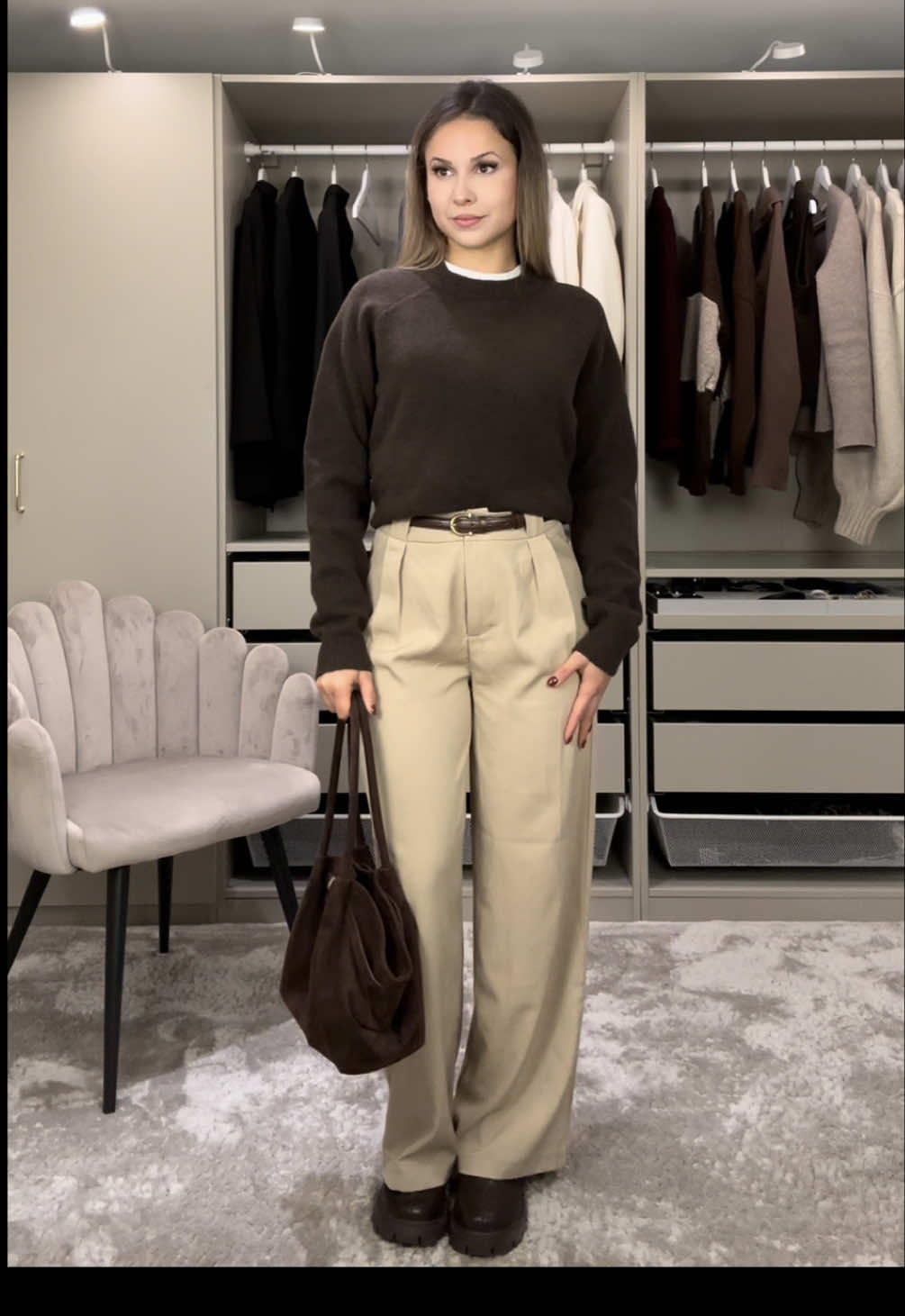 🍂🤎 sweater from Reserved #falloutfits #autumnoutfits #falloutfitinspo 