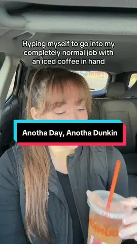 @Dunkin' & throwbacks are the only thing to get me through the day 🙂‍↔️ #dunkin #fyp 