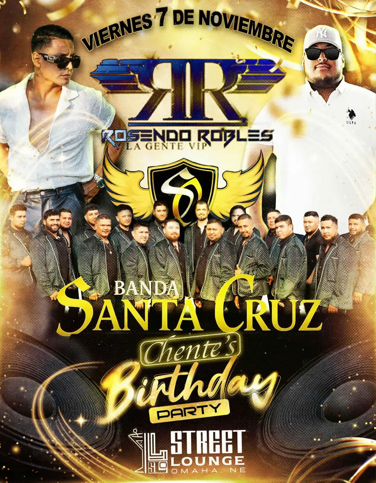 Cumple de mi compa Chente… y culo el que no le caiga jeje los esperamos  Banda Santa Cruz de Omaha @Rosendo Robles @L.street Lounge Omaha NE #omaha #parranda #fyp 