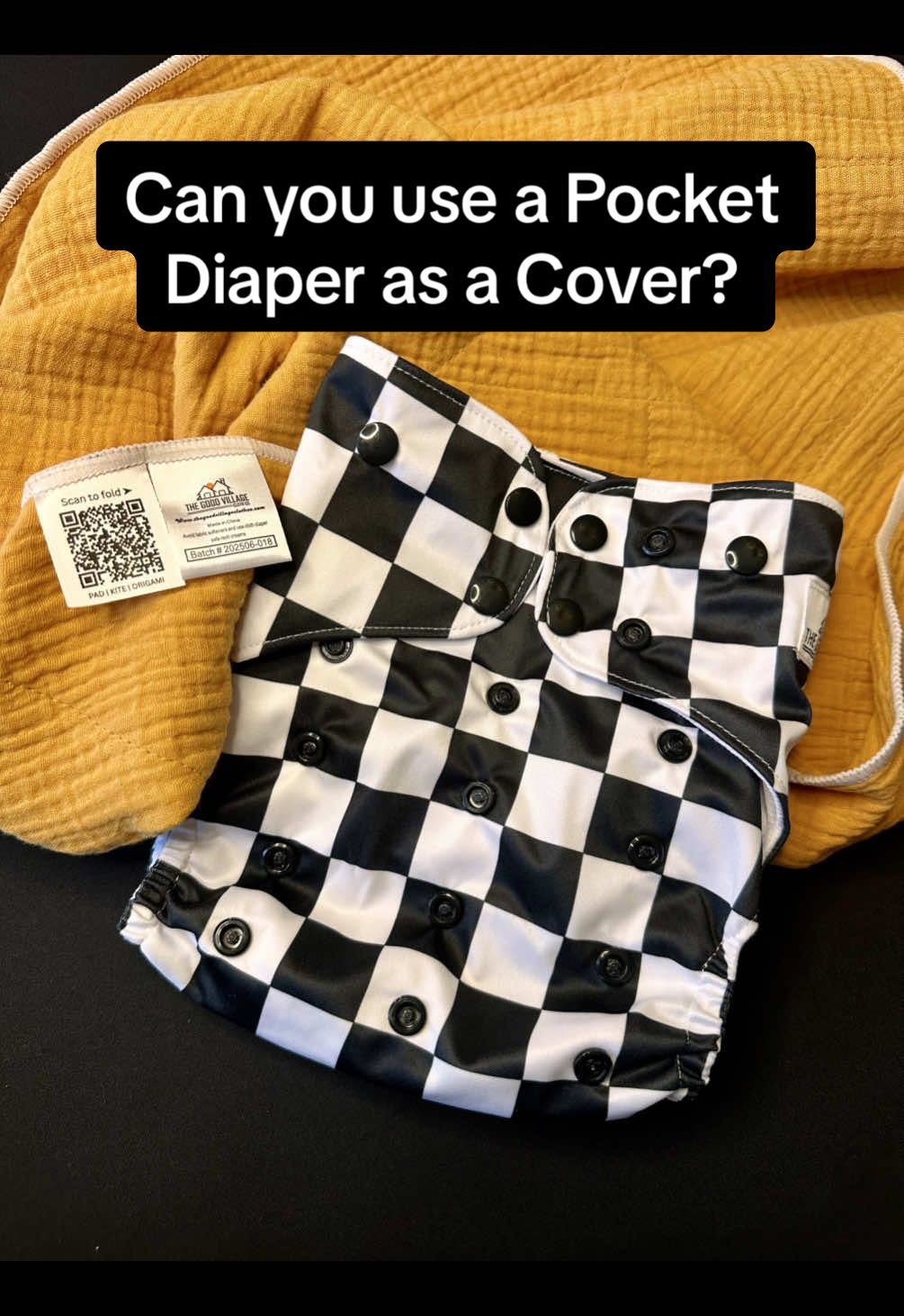 Yes, you can use pocket diapers as covers 👏 Just skip the insert pocket and lay your flat or prefold right inside! It’s a great way to stretch your stash, reuse what you already have, and make cloth diapering even simpler. 💚 🎥: Using my Origami Smart Flat™ inside a pocket shell — no stuffing, just fold + go! #clothdiapers #clothdiapering #pocketdiaper #clothdiapertips #flatsdiaper 