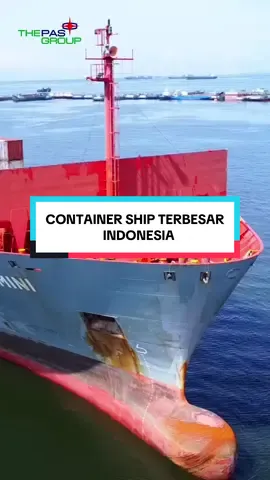 Ini dia salah satu kapal kontainer terbesar Indonesia! #kapal #pelayaranindonesia #maritim #containership #foryou