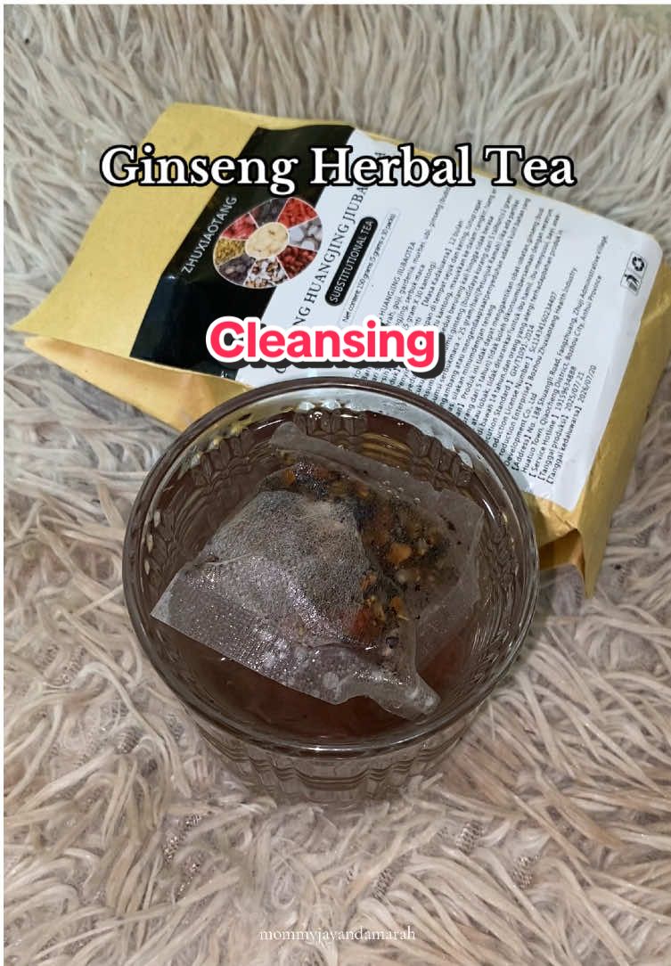 Ask your doctor if may underlying conditions po #ginseng #ninetreasures #ginsengtea #cleansing 
