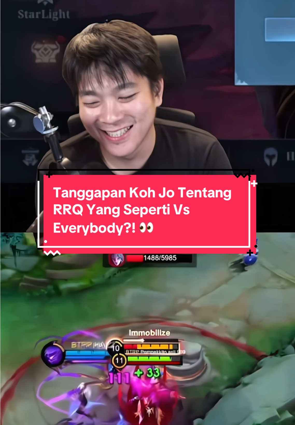 Tanggapan Koh Jo Tentang RRQ Yang Seperti Vs Everybody?! 👀 #jonathanliandi #rrqhoshi #MLBBNEXT2025 #NEXTJagoanMabar 