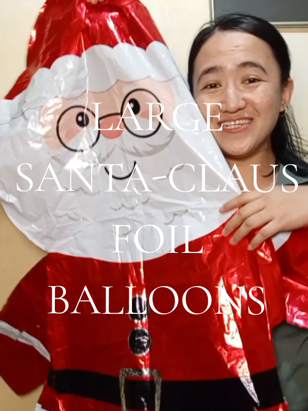 Legit na malaki itong si santa-claus foil balloons #santaclaus #santaballoon #santafoilballoons #christmasdecor 