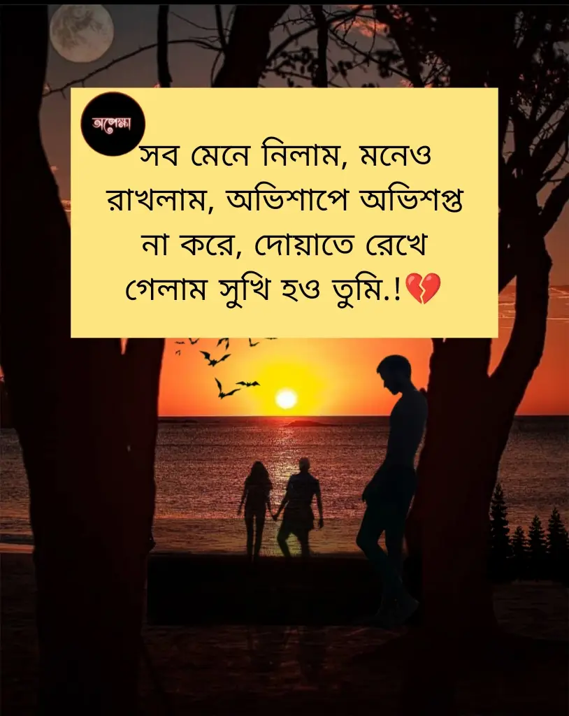 সব মেনে নিলাম এবং এই কথাটি আমার মনে গেঁথে রাখলাম—যেন এক অভিশাপে অভিশপ্ত করি না তোমাকে। তবে আমি বেছে নিলাম আমার ভালোবাসার দোহাই দিয়ে তোমার জন্য দোয়া করব, যাতে ভবিষ্যৎ জীবনে তুমি সুখী হও। প্রার্থনা করি তোমার প্রত্যেকটি দিন আনন্দময় হয়ে উঠুক এবং তোমার জীবনে শান্তি বিরাজ করুক, যেন তুমি এক সুখী ও সমৃদ্ধময় জীবন লাভ করতে পার।#tiktok 
