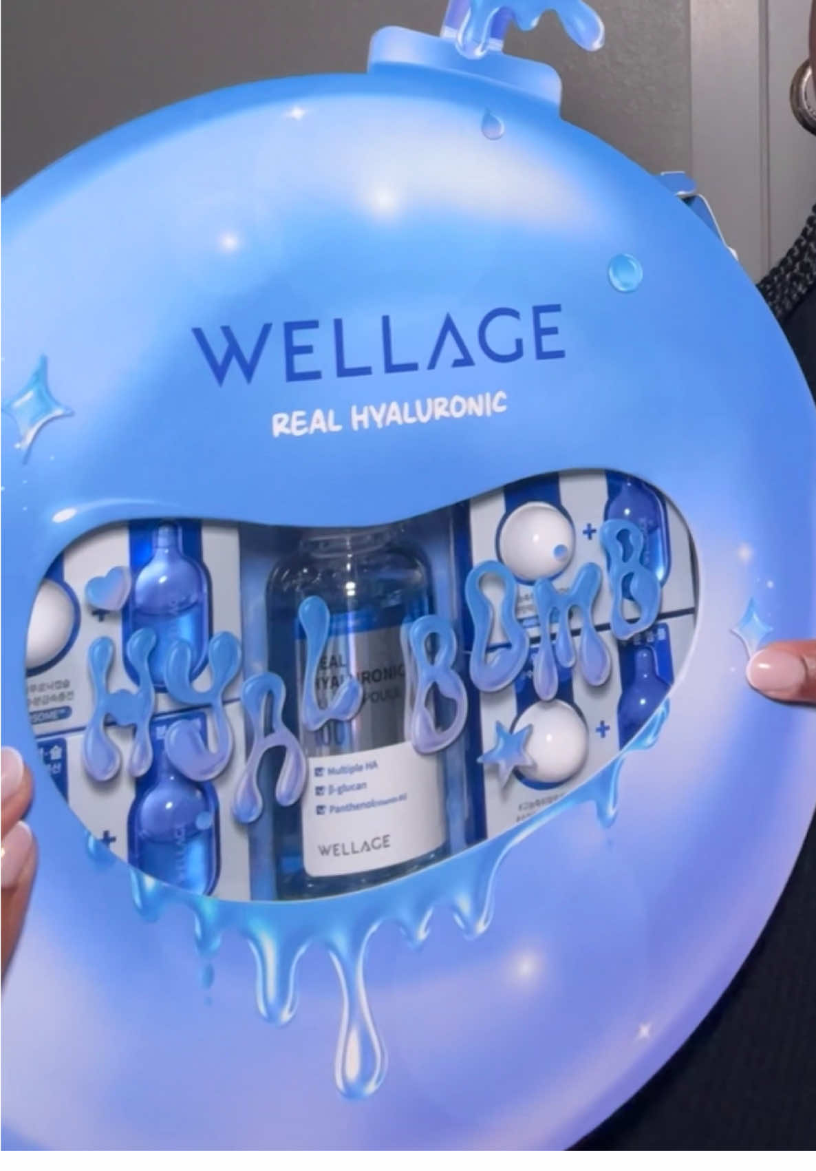 @wellage.usa #wellage #blueampoule #hyaluronicacid #koreanskincare #glowingskin 