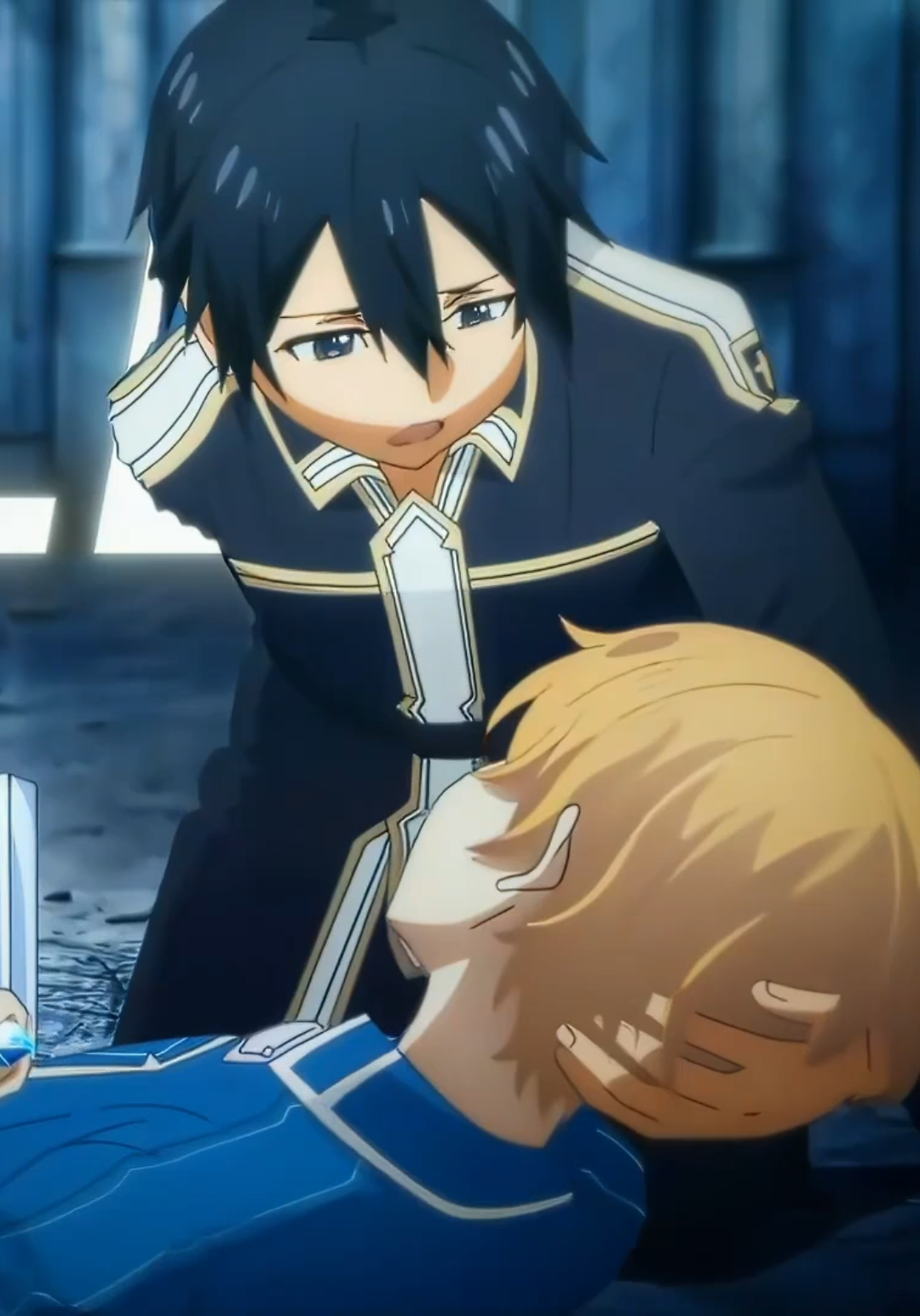 Stay Cool Kirito 🥀🤧#アニメ #アニメーション #Anime #swordartonline #kirito #eugeo #sao #animeedit #fyp #shin 