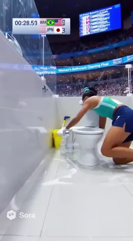 Nova modalidade nas olimpíadas: Lavar Banheiro #olimpiadas #meme