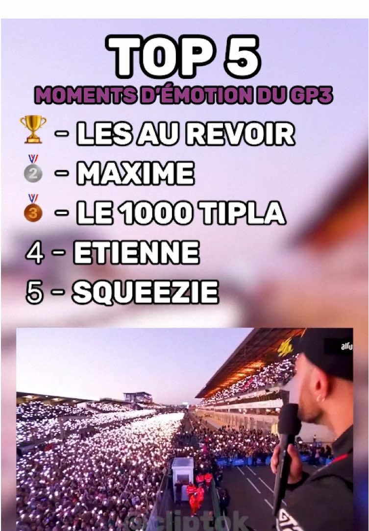 Ce GP Explorer 3 a été riche en émotions, voici les meilleurs moments !🥹 Et toi quel moment t’as marqué ?💌 #top5 #gpexplorer #squeezie #emotion 