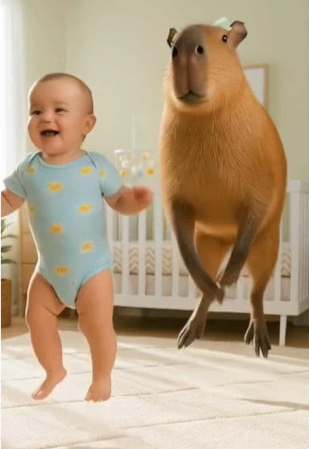 #bebebailando #bebesito #capibara #funnyvideos #videosdivertidos  