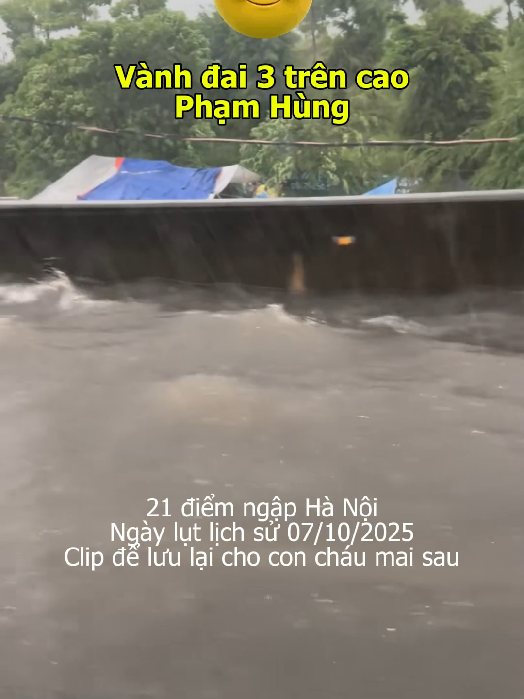 21 điểm ngập, Ngày ngập lụt lịch sử tại Hà Nội 07 tháng 10 năm 2025 do ảnh hưởng cơn bão Matmo - Diễm Xưa Rock Full #ngapluthanoi #ngaplut #diemxuarock #thanhpenthouse #baomatmo