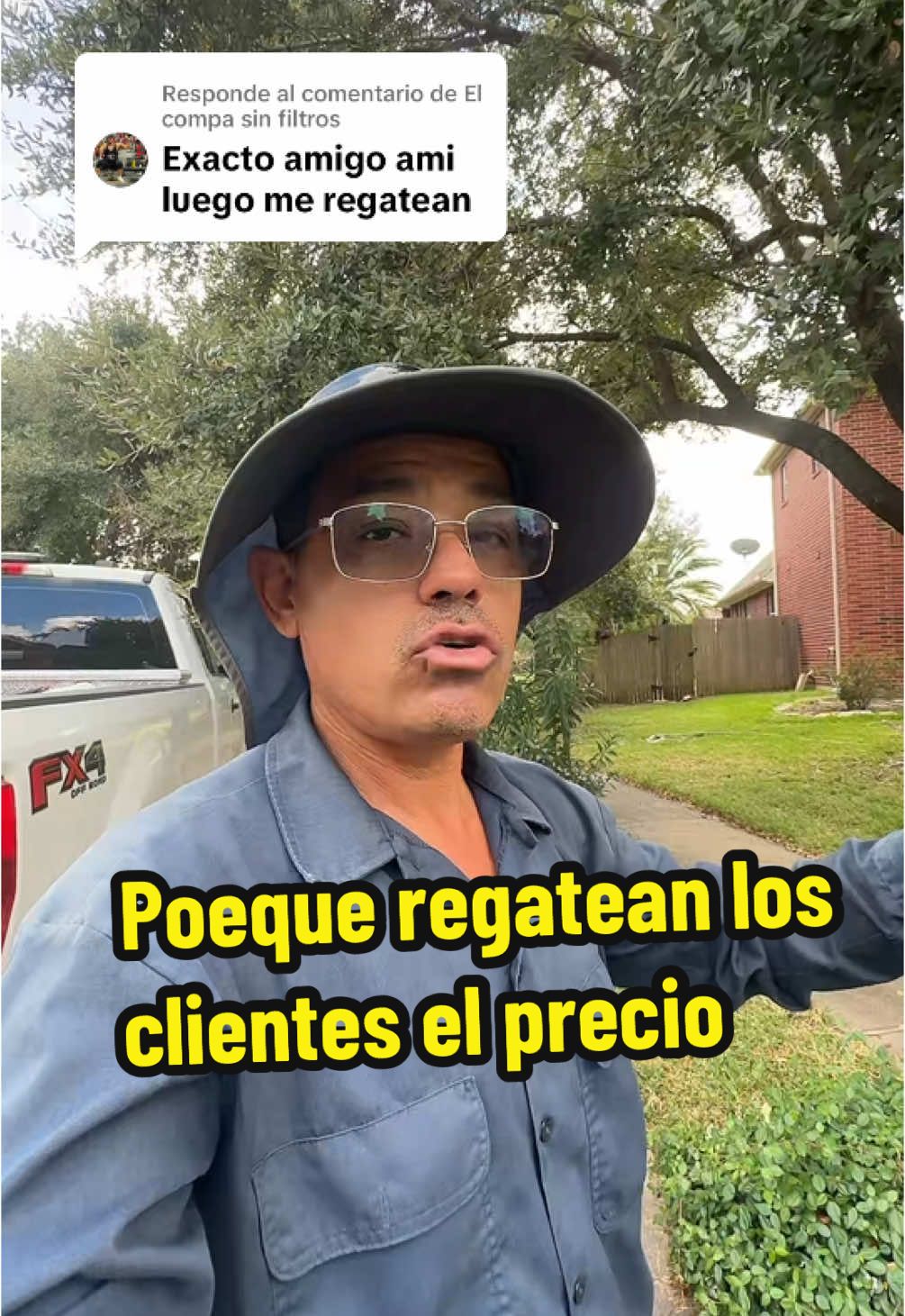 Respuesta a @El compa sin filtros porque regatean los clientes #paratii #fermin #yardwork #precios 
