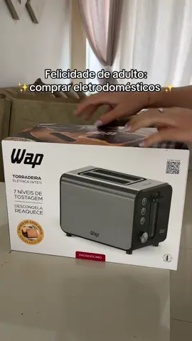 Sete níveis de crocância, design moderno e praticidade que faz diferença no dia a dia 🍞☕ A Torradeira Elétrica Prosdócimo WAP transforma qualquer café da manhã em momento especial #WAP  #waptorradeira  #donadecasa @Loja Wap 