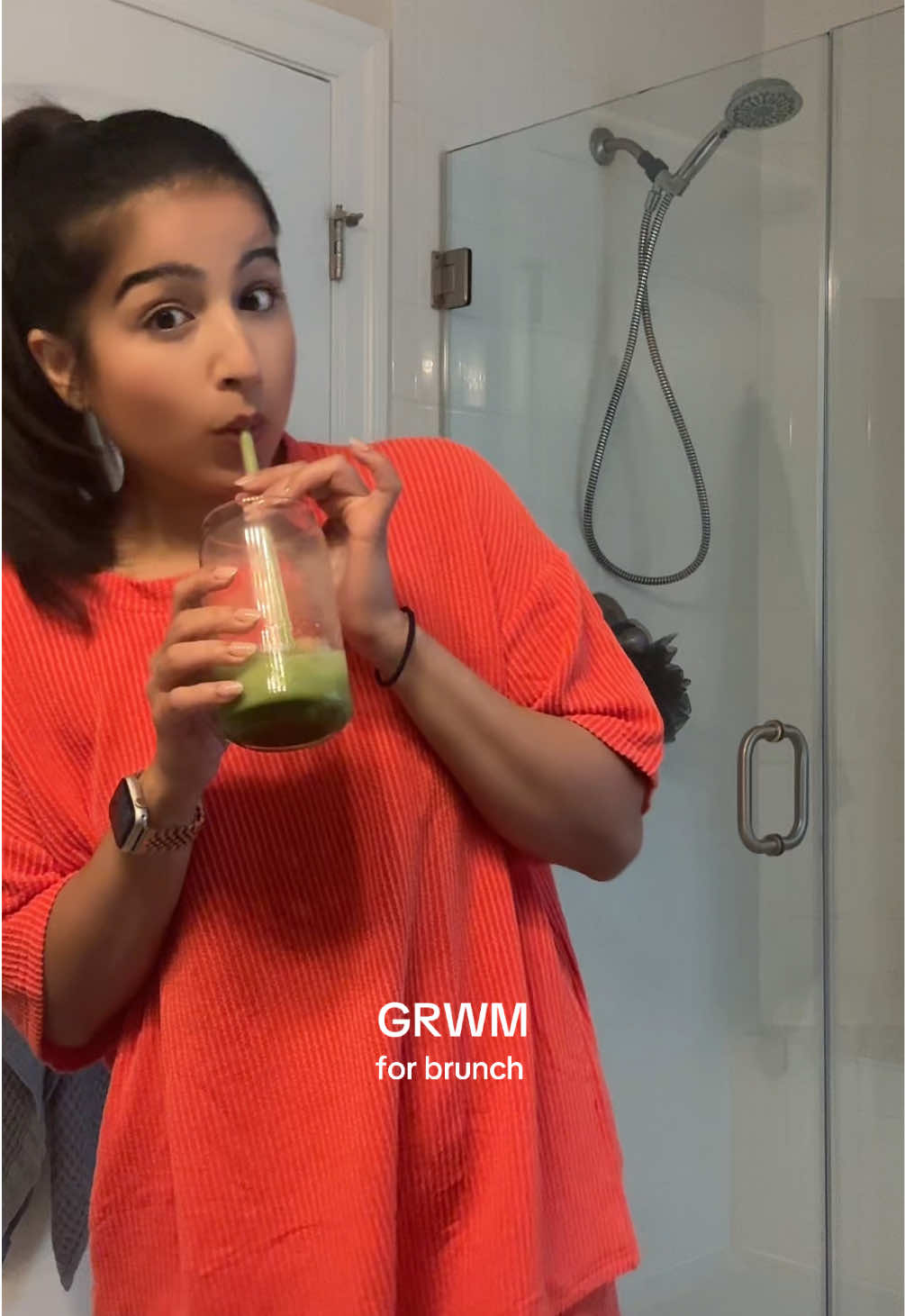 Chatty little get ready for brunch 🥪 #grwm #haircut #brunchtime 