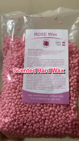 Rose Hard Wax. This has its rose scent #fyp #fypage #hardwaxbeans #hardwax #scentedhairwax 