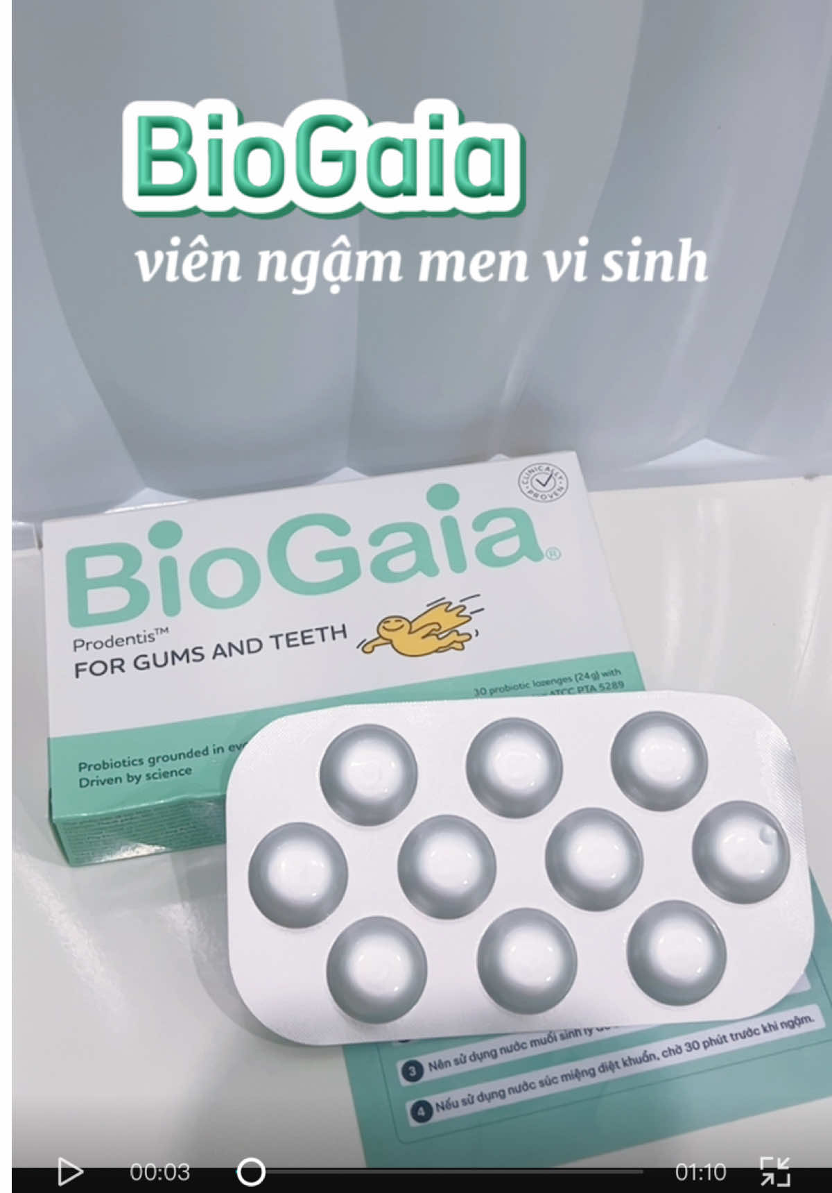 Nhất định phải thử em này các bà ơi 🦷🥳 Chân ái bỏ túi để có chiếc mồm thơm 🛒✨  #MeembeKen #menvisinh #biogaiaprobiotics #hoimieng 