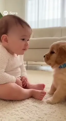 Dog &Baby #dog #baby #ai 