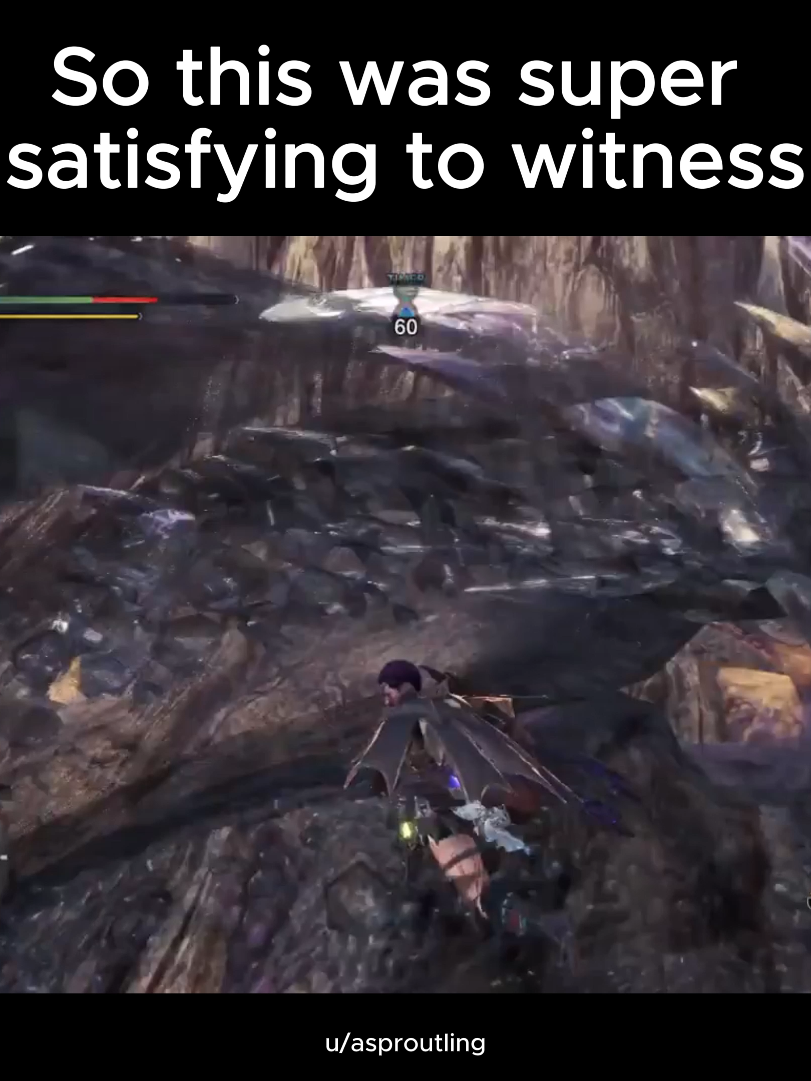 So this was super satisfying to witness #MHWilds #MonsterHunterWilds #monsterhunterrisesunbreak #monsterhunterworldiceborne #mhstories #mhrise #mhw #monsterhunteroutlanders #MHGU #MonsterHunter