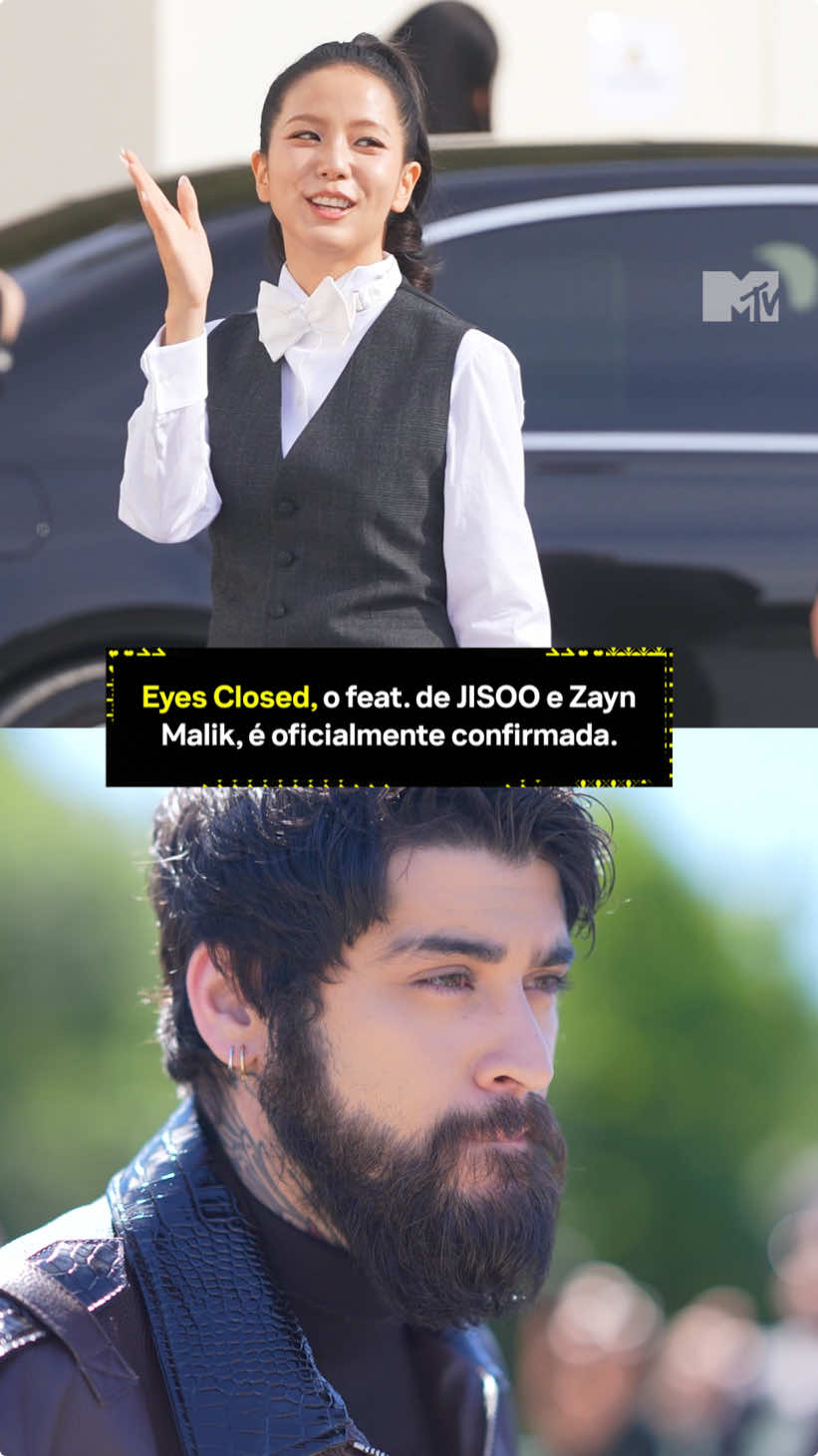 Ainda processando que @jisoo e @zayn realmente vão lançar um feat 😭💿 #MTVMúsica #JISOO #ZAYN #EyesClosed 