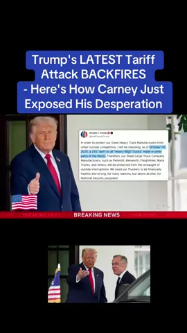 President Trump launched another tariff threat, but it didn't go as planned when Mark Carney fired back with a response that revealed just how desperate Trump's position really is. Carney's calculated counter-move exposed the weaknesses in Trump's economic strategy and showed the world that these threats may be more bluster than substance. We're breaking down exactly what Carney said, why it's so damaging to Trump's narrative, and what this means for the ongoing trade tensions. #world #news #usa #usa #canada 