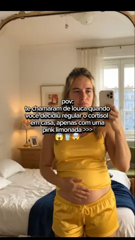 Magnésio Nulle com sabor Pink Limonada para barriga de cortisol, rosto de cortisol e cortisol alto! 🤯😱🥤 #cortisol #fy 