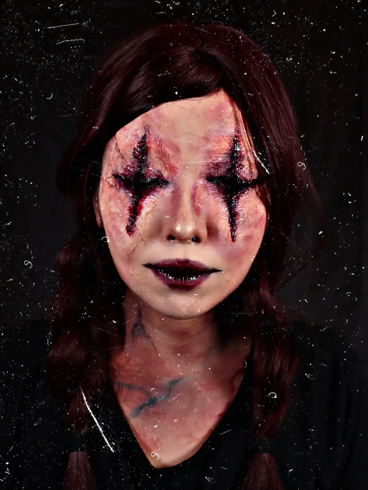 謎にハロウィンメイク強化🎃👏 #ハロウィン #halloween #sfxmakeup #ハロウィンメイク 