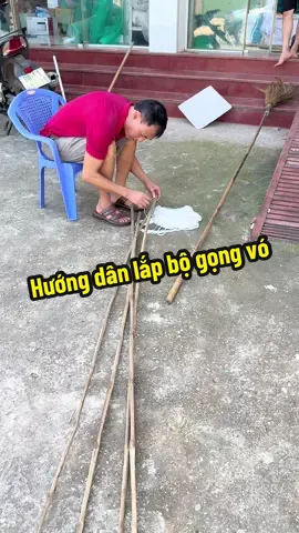 Hướng dẫn lắp bộ gọng vó đơn giản. Bộ gọng vó và vó kéo cá #vokeoca 