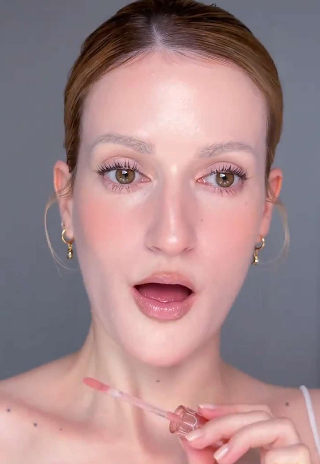 a literal NUDE LIP GLOSS?? 🩰 the newest Rom&nd shade. #nudelip #lipgloss #glossylips #romand 