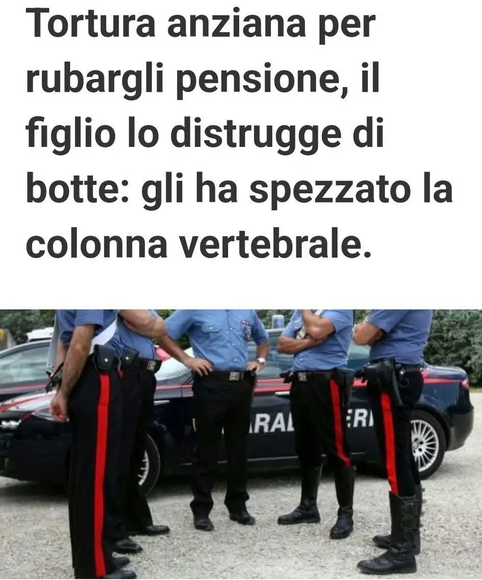 🔴 Tentato furto in casa: figlio sorprende il ladro e lo mette in fuga Momenti di paura ieri sera in un’abitazione del centro cittadino. Un uomo di 54 anni è intervenuto dopo aver sentito delle urla provenire dalla stanza della madre, un’anziana di 80 anni, vittima di un tentativo di furto. Secondo quanto ricostruito, un ladro si era introdotto in casa con l’intento di sottrarre la pensione dell’anziana, arrivando perfino a minacciarla e a maltrattarla per farsi consegnare il denaro. Il figlio, accortosi di quanto stava accadendo, è intervenuto prontamente e, dopo una breve colluttazione, ha bloccato e picchiato il malvivente, mettendolo in fuga prima dell’arrivo delle forze dell’ordine. Sul posto sono intervenuti i Carabinieri, che hanno avviato le indagini per identificare il responsabile. L’anziana, visibilmente scossa, è stata assistita dai sanitari ma non avrebbe riportato gravi conseguenze.
