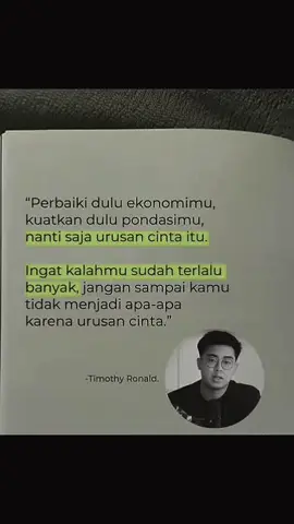 Jangan otak dangkal, Semua Orang Memiliki impian. Ingin Menggapainya, Atau Hanya Ingin Menatapinya? Tentukan pilihanmu dari sekarang. #timothyronald  #academicrypto  #bitcoin  #freedomfinance 