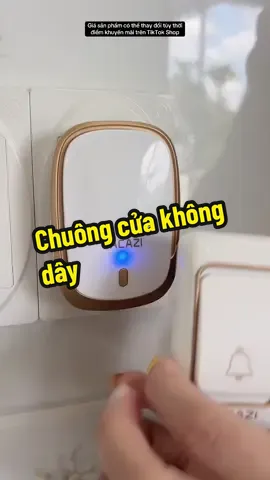 🔔 Chuông cửa không dây cao cấp CACAZI – Tiện lợi, sang trọng cho mọi không gian 🏠✨ 📡 Khoảng cách nhận tín hiệu lên đến 200m, kết nối sóng radio ổn định. 🔈 Có 36 kiểu chuông & 3 mức âm lượng dễ dàng điều chỉnh. ⚡ Chuông trong nhà cắm trực tiếp 220V, nút bấm ngoài trời có sẵn pin, chống nước tốt. 🏢 Phù hợp sử dụng cho gia đình, văn phòng, khách sạn… 👉 Giá sản phẩm có thể thay đổi tùy thời điểm khuyến mãi trên TikTok Shop. #chuongcua #thietbigiadinh #noithatthongminh #dungcugiadinh #onggiareview
