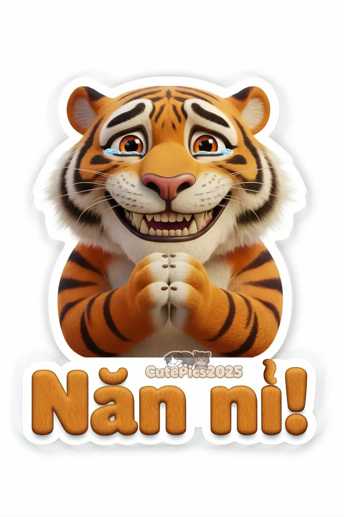Tiếp tục chuỗi series những sticker của Cọp / Hổ / Tiger với những biểu cảm đáng yêu, hài hước cho ai tuổi Dần hoặc là fan của pet này 😌 #fyp #xuhuong #stickers #chat #tiger 