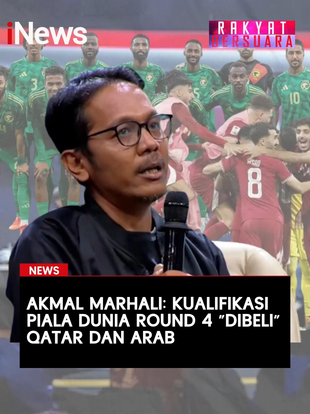 Koordinator Save Our Soccer, Akmal Marhali menuding Kualifikasi Piala Dunia 2026 telah 