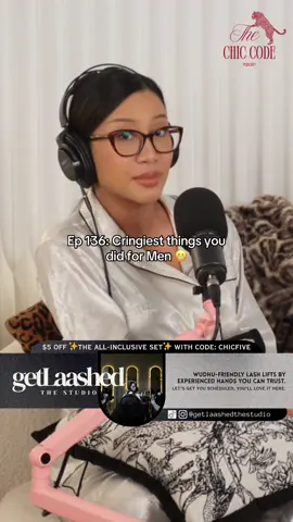 Mesti korang pernah buat cringey stuff for a man! Baik mu ngaku 🤣🤣 Episode 136 is brought to you by @getlaashedthestudio use code CHICFIVE to enjoy $5 off the All inclusive lash lift set! #thechiccodepodcast #getlaashedthestudio 