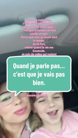 Quand je parle pas… c’est que je vais pas bien. : #F#ForceIntérieureT#TDAHrealitéÂ#ÂmeFatiguéeCœurFortA#AuthentiqueToujoursR