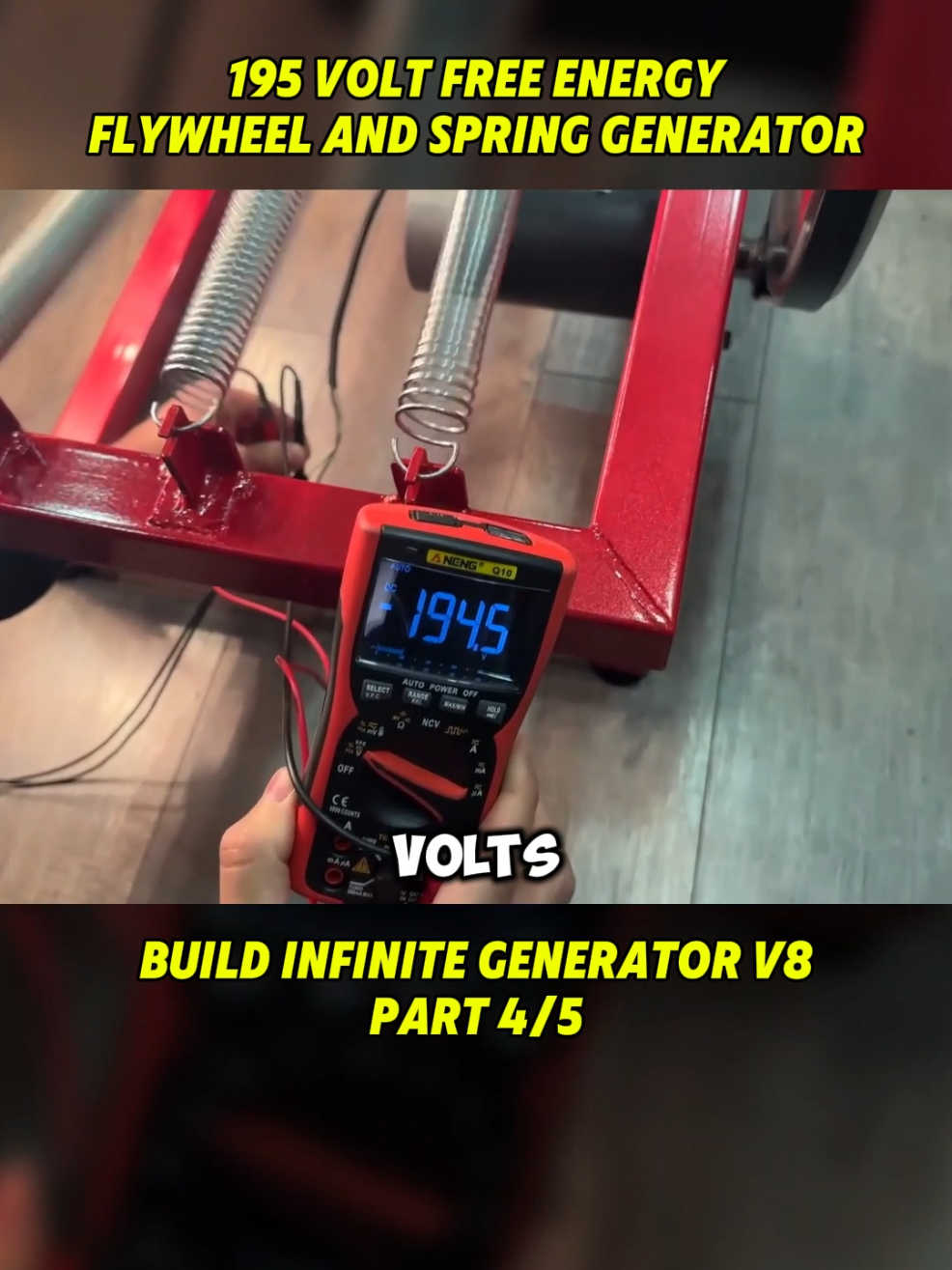 Part 4 Build Infinite Generator Flywheel V8 Spring #freeenergy #energy #electric #DIY #fyp 