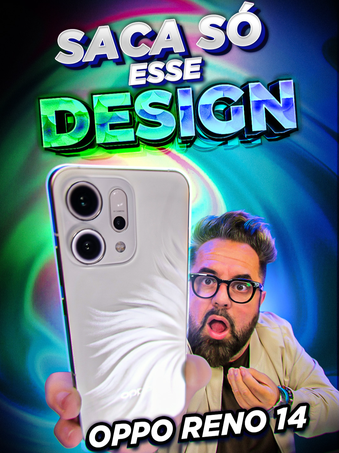Pensa num design que IMPRESSIONA! Esse é o 📷 Novo OPPO Reno 14 5G 📷 Ele chegou com um visual que lembra a cauda de uma sereia! Quem curte algo diferente e cheio de estilo vai curtir esse design que chama atenção na hora. Confere aí! 📷 #OPPOReno14 #DesignIncrível #TechTok #Gadgets2025 #FicaADica#SereiaVibes 🧜‍♀️🧜🏾‍♀️