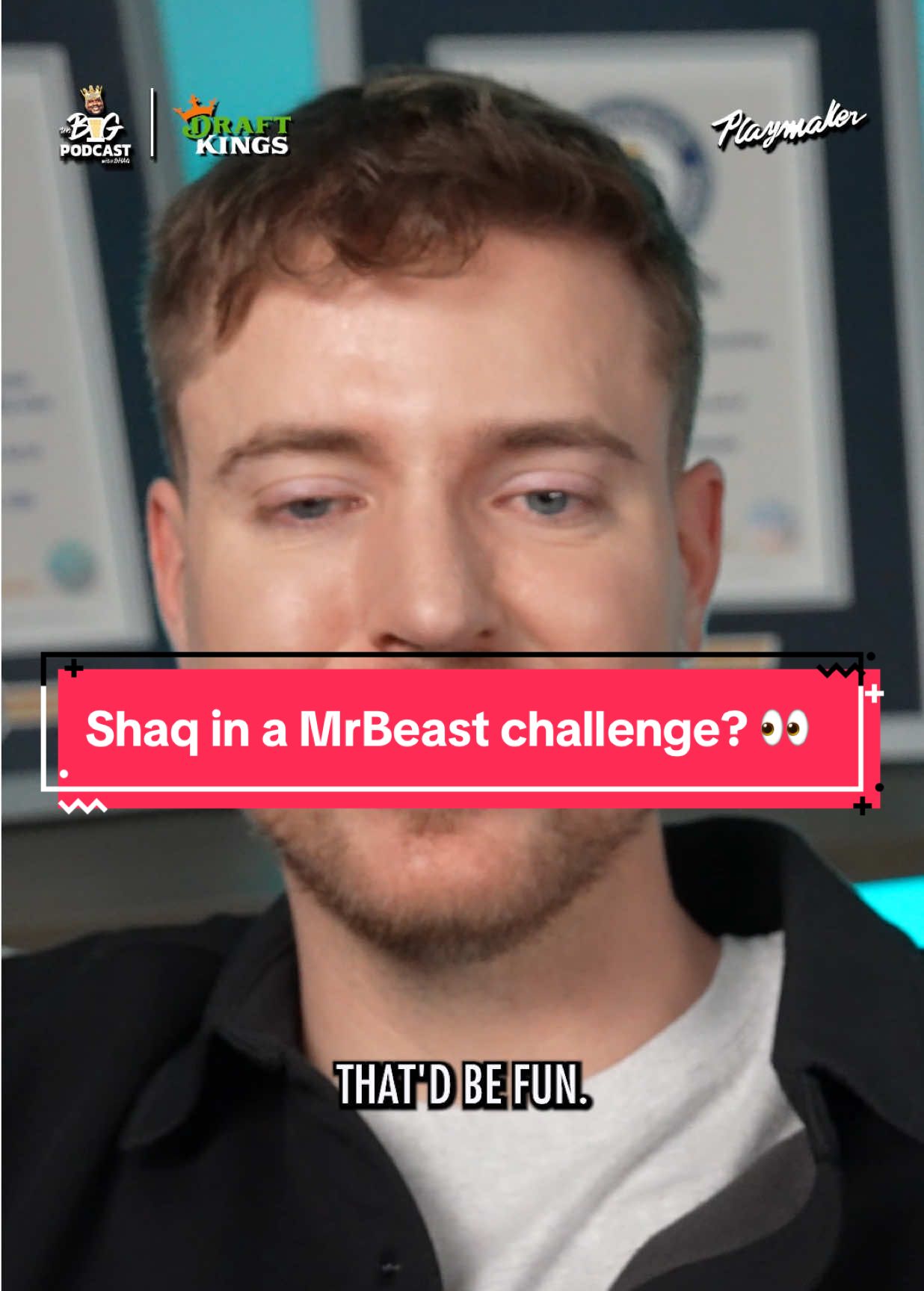Shaq in a MrBeast challenge? 👀  #mrbeast #mrbeastchallenge #shaq #youthfootball #fypシ 