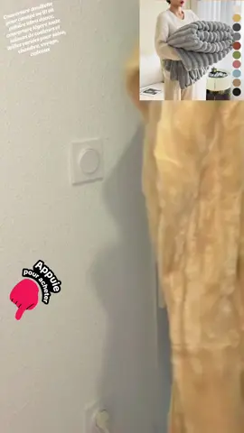 Couverture douillette pour canapé ou lit en polaire ultra douce#OffresPourToi #bon_plan #explor #tiktokshop 