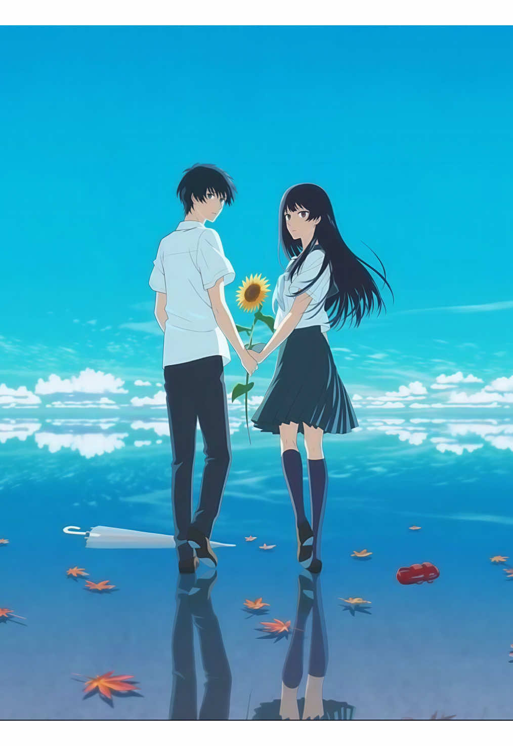« On est tombé amoureux en octobre 🤍 » #thetunneltosummertheexitofgoodbye #animeromance #tunnel #shojo #animevf 
