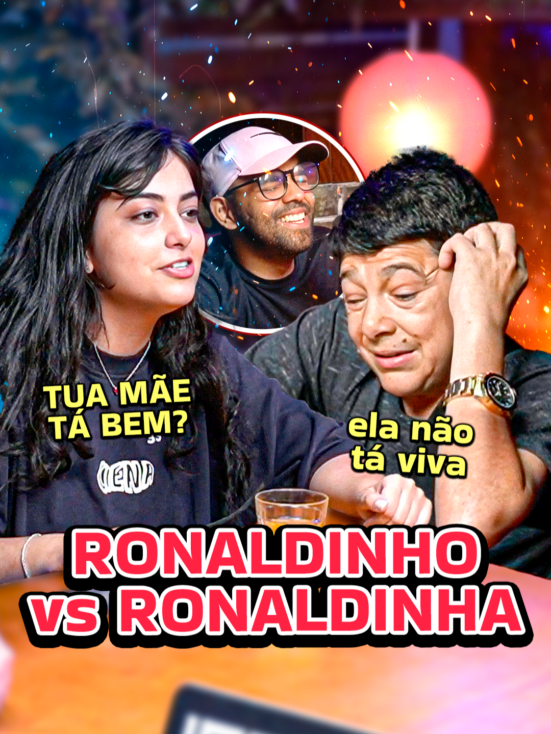 Ronaldinho e Yulla quase acabaram com o programa