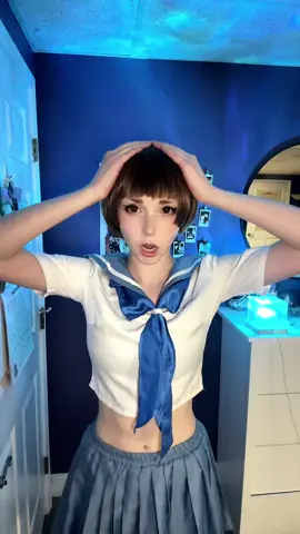 I really hate wearing contacts but these weren’t too bad #mako #makomankanshoku #killlakil #cosplay #fyp 