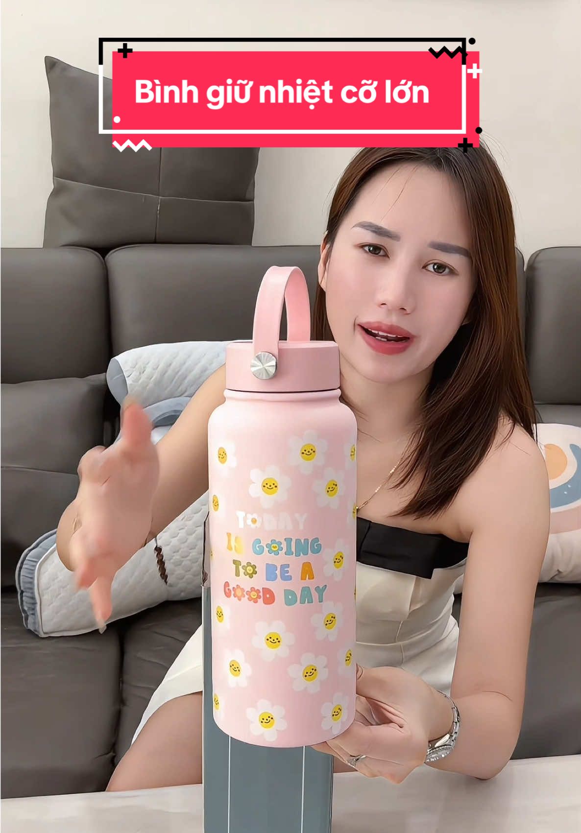 Bình giữ nhiệt dung tích lớn dùng thoải mái vô tư không lo mất nhiệt #hangmen96 #binhgiunhiet #cocgiunhiet 