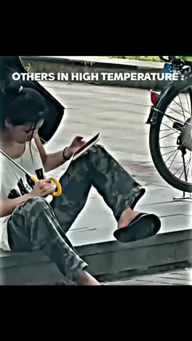 others in high temperature vs this guy 💀💀##foryou #foryoupages #viralvideo #trollface 