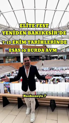 Balıkesir’de uzun zamandır beklenen o moda festivali başladı! 🎉 📍Esas 10 Burda AVM’de, Elife Fest adıyla 7 – 12 Ekim tarihleri arasında sabah 10’dan akşam 10’a kadar bayanlara özel muhteşem bir festival sizleri bekliyor! Burada kadınlar için her şey var! Tesettür giyimden, ayakkabı çeşitlerine, Eşofman takımlarından, Trençkot ve Yelek çeşitlerine  Elbise, etek, gömlek, Çocuk giyim, takı, aksesuar,  tarz ceketlere, parfüm ve cilt bakım ürünlerine kadar… Hepsi birbirinden kaliteli markalarla, Sadece bu festivalde! 👗✨ Bayanlar, bu fırsatı sakın kaçırmayın! Hem fiyatlar çok uygun, hem de ürünler harika! 🎯 Hemen Balıkesir Esas 10 Burda AVM etkinlik alanına gelin, Elife Fest’te modayı doyasıya yaşayın! 💃 #isbirligi #festival #10burdaavm #balıkesir #kadın 