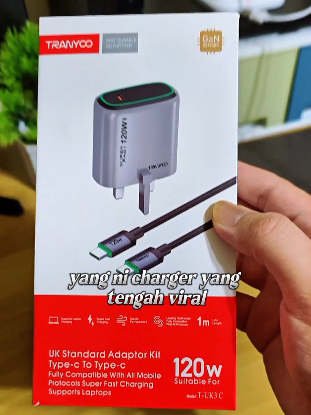 yang ni memang value for money! murah dan berkualiti! #120wattsfastcharger #tranyoo #tranyooadapter #adaptorcharger #fastcharging 